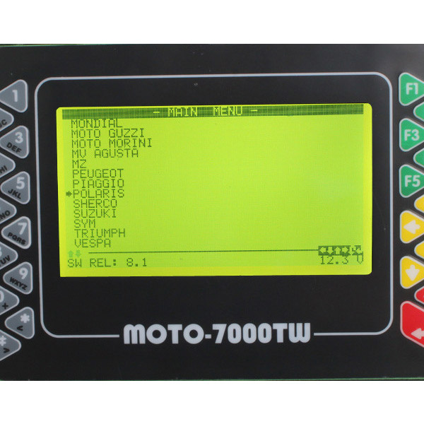 Moto 7000TW ซอฟต์แวร์สแกนเนอร์ Universal แสดง 3