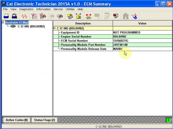 จอแสดงผลซอฟต์แวร์ 2015A Caterpillar Caterpillar ET3 Adaptor 3 ที่แท้จริง 3