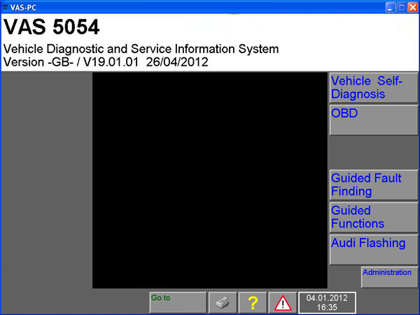 ซอฟต์แวร์ VAS 5054A 2