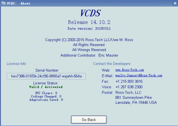 VAG 14.10.2 ซอฟต์แวร์วินิจฉัยสายเคเบิล VAG-3