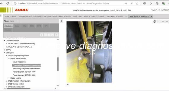 ราคาดี 2025/3 CLAAS WEBTIC OFFLINE คู่มือซ่อมและข้อมูลการบริการ ออนไลน์