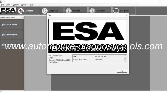 ราคาดี PACCAR ESA V5.7 Electronic Service Analyst 2025 เวอร์ชั่นเต็ม พร้อมไฟล์ Gen5 และไฟล์ SW Flash ออนไลน์