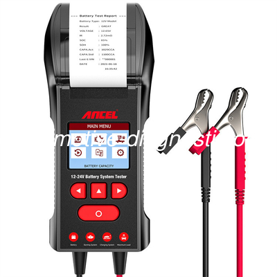 ราคาดี Ancel BT600 แบตเตอรี่ Tester รองรับ 12v และ 24v สร้างในเครื่องพิมพ์ ออนไลน์