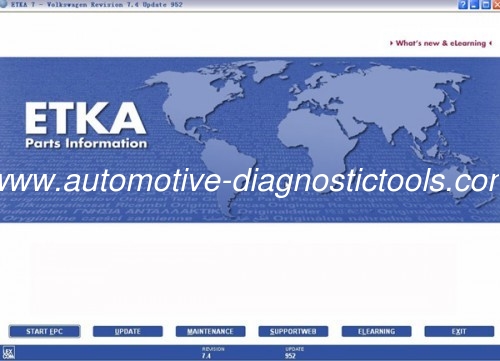 ราคาดี ETKA Electronic Catalogue V8.1 สําหรับ Audi VW Seat Skoda อัพเดทออนไลน์ ออนไลน์