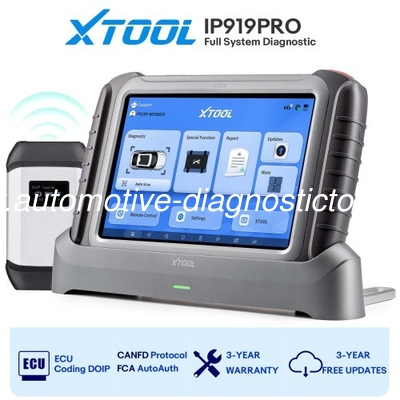 ราคาดี XTOOL InPlus IP919 เครื่องมือวินิจฉัยไร้สาย XTOOL พร้อม ECU Coding, 42+ บริการ, FCA AutoAuth, แผนที่โทปโลยี ออนไลน์