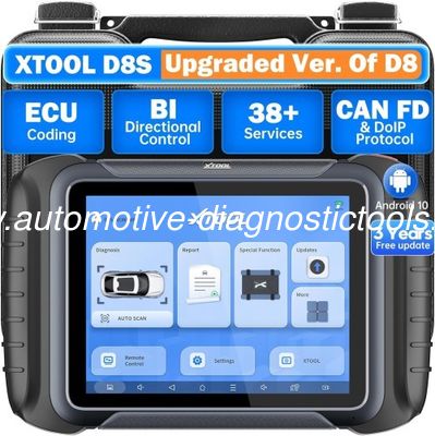 ราคาดี 2026 XTOOL D8S การสนับสนุนเครื่องมือสแกนการวินิจฉัย CAN FD & DoIP, ECU Coding, Topology, Key Programming ออนไลน์