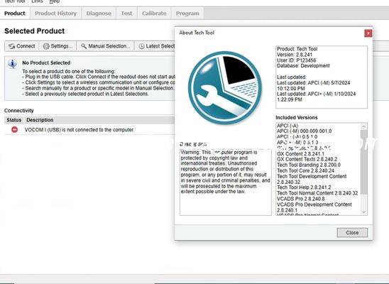 ราคาดี 2025 สําหรับ Vo-lvo Premium Tech Tool PTT28.241 โปรแกรม + ACPI + เครื่องมือการพัฒนาสําหรับ VOCOM / VOCOM II ออนไลน์