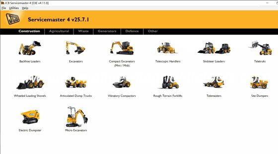 ราคาดี [ 25.7 รายการ ]JCB ServiceMaster 4 v25.07 โปรแกรมวินิจฉัย ออนไลน์