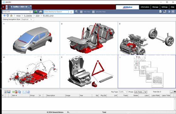ราคาดี [GM EPC] 2025.03 GMNA ยานพาหนะ General Motors EPC แผนการอะไหล่สําหรับอเมริกาเหนือ ออนไลน์