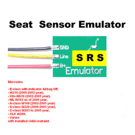 ราคาดี SRS3 Mercedes Seat Sensor Emulator พร้อมตัวบ่งชี้ถุงลมนิรภัยปิดการแก้ไขปัญหาการซ่อมรถยนต์ ออนไลน์